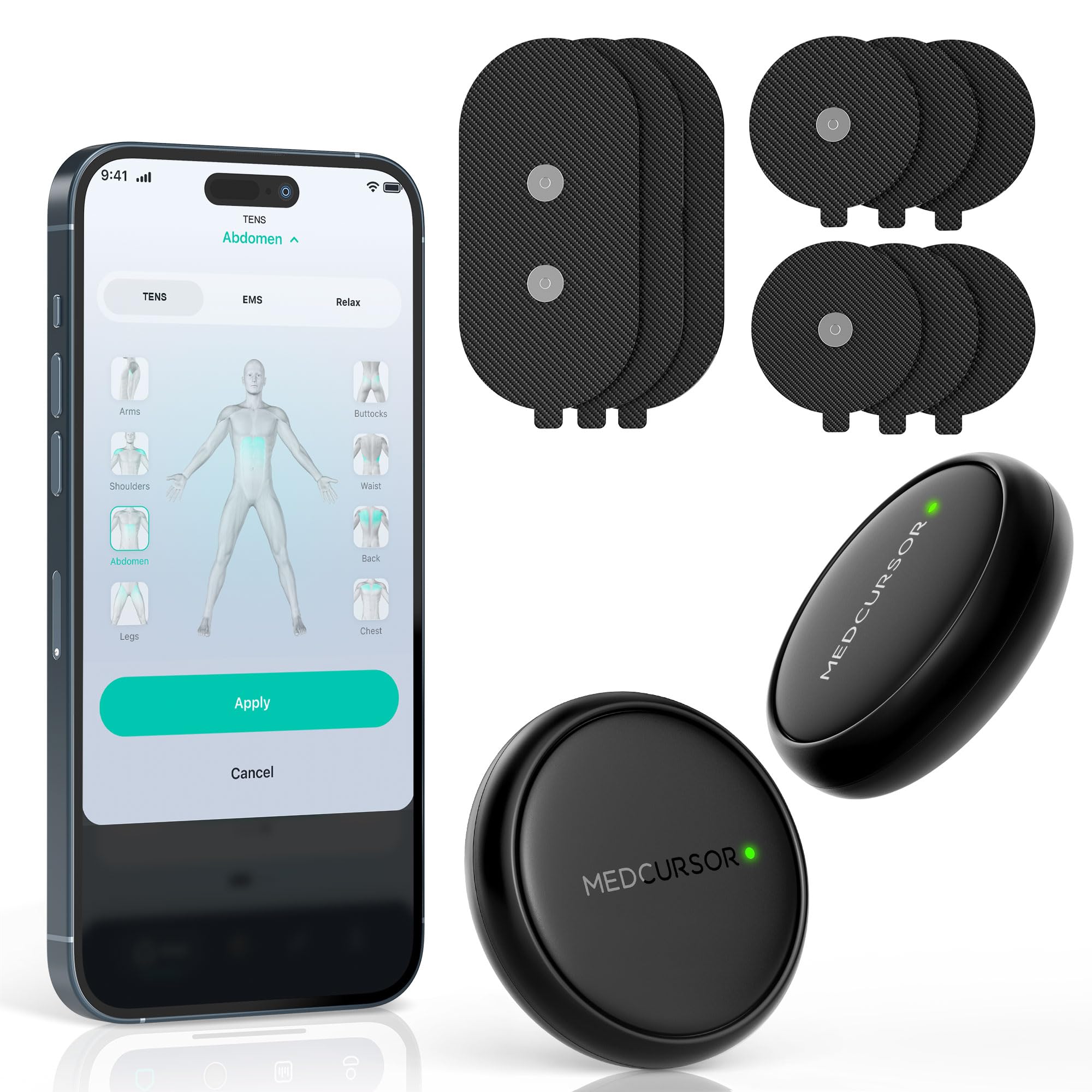 Amazon.com: Medcursor Wireless 3-in-1 TENS Unit, Dual-Channel